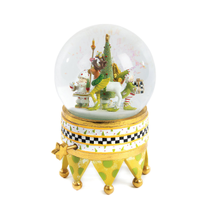 Image of MacKenzie-Childs Patience Brewster - Dash Away Santa Snow Globe