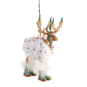 Image of MacKenzie-Childs Patience Brewster - Dash Away Blitzen Ornament