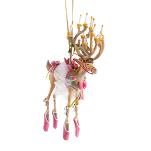 Image of MacKenzie-Childs Patience Brewster - Dash Away Dancer Ornament