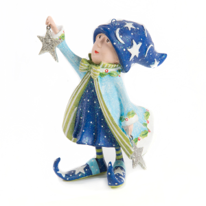 Image of MacKenzie-Childs Patience Brewster - Dash Away Comet's Elf Ornament