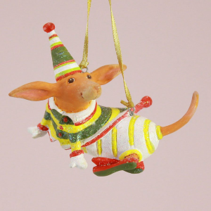 Image of MacKenzie-Childs Patience Brewster - Mini Dachshund Ornament