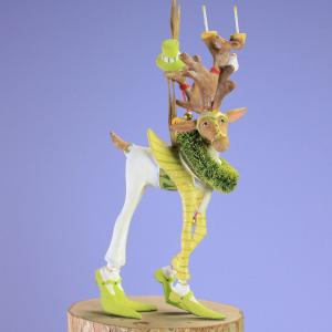 Image of MacKenzie-Childs Patience Brewster - Dash Away Mini Prancer Ornament