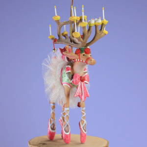 Image of MacKenzie-Childs Patience Brewster - Dash Away Mini Dancer Ornament