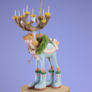 Image of MacKenzie-Childs Patience Brewster - Dash Away Mini Dasher Ornament