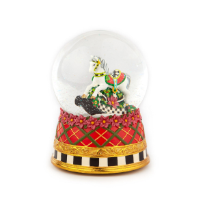 Image of MacKenzie-Childs - Carousel Horse Snow Globe