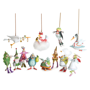 Image of MacKenzie-Childs Patience Brewster - 12 Days of Christmas Ornament Set