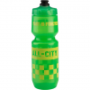 All-City Purist Water Bottle: 26oz, Fast is Forever, Green