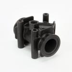 Banjo 2" Full Port 45 Degree Y Flange Coupling with 3/4" Gauge Port