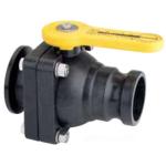 Banjo 2" Flange x 2" Male Adapter Full Port Short Handle 2-Way...
