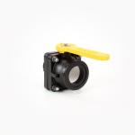 Banjo 2" Flange x 2" Male NPT Full Port Manifold Stubby Valve...