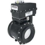 KZ Co. Actuated Valve, 3", Poly, MX, Flanged, 2-Way, Full Port