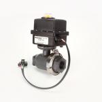 KZ Valve 1" Poly Ball Valve Assembly w/ EH2 Actuator