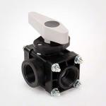 Teejet 1 1/4" 125PSI 3-Way Manual Bypass Valve