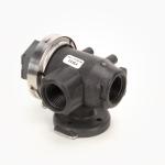 KZ Valve 1" Polypropylene 3-Way Side Load Ball Valve