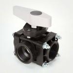 Teejet 1 1/2" 125PSI 3-Way Manual Bypass Valve