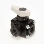 Teejet 3/8" 150PSI 3-Way Manual Bypass Valve