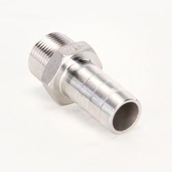 Valley Industries Stainless Steel Hose Barb Fitting: 1" x 1"