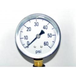 Valley Industries 2 1/2" Single Scale Service Gauge; 0-60 PSI...