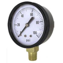Valley Industries 2 1/2" Single Scale Service Gauge; 0-100 PSI...