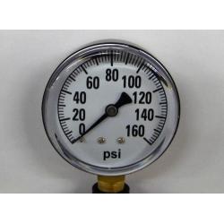 Valley Industries 2 1/2" Single Scale Service Gauge; 0-160 PSI...