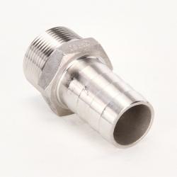Valley Industries Stainless Steel Hose Barb Fitting: 1 1/4" x 1 1/4"