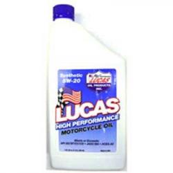Lucas Oil Synthetic SAE 5W-20 Motorcycle Oil; Quart