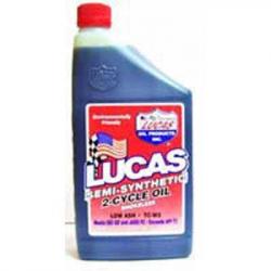 Lucas Oil Semi-Synthetic 2-Cycle Engine Oil; Quart