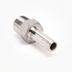 Valley Industries Stainless Steel Hose Barb Fitting: 3/8" x 3/8"