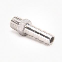 Valley Industries Stainless Steel Hose Barb Fitting: 1/4" x 3/8"