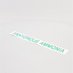 2" Green Anhydrous Ammonia Decal