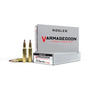 Nosler Varmageddon .222 Rem 50gr FB Tipped 20 Rounds