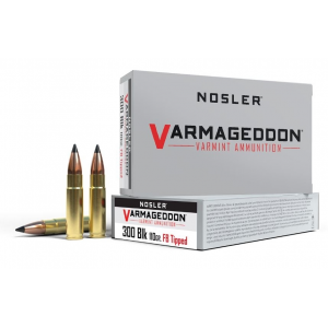 Nosler Varmageddon .300 Blackout Ammo 110gr FB Tipped 20 Rounds