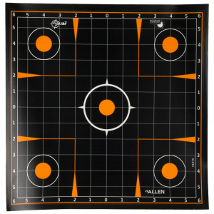 Allen EZ Aim Adhesive Sight-In Grid 12" 10-Pack