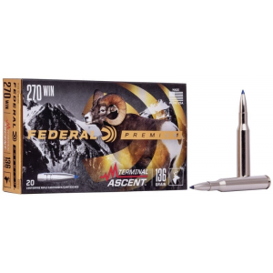 Federal Premium Terminal Ascent .270 Winchester Ammo 136gr Slipstream 20 Rounds