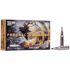 Federal Premium Terminal Ascent .308 Winchester Ammo 175gr Slipstream 20 Rounds