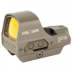 Holosun HS510C MRS Green 2 MOA Dot / 65 MOA Circle Open Reflex Sight - FDE