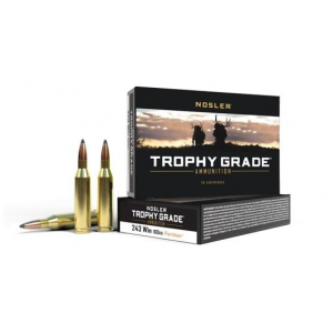 Nosler Trophy Grade .243 Winchester 100gr PTSP Ammo 20 Rounds