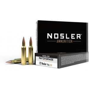 Nosler Match Grade 22 Nosler 70gr RDF Ammo 20 Rounds