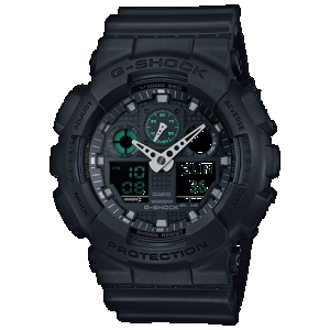 G-Shock Analog / Digital GA100MB-1ACR Wristwatch - Black - 