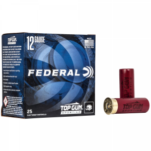 Federal Premium Top Gun 12 Gauge 2.75" #8 1oz 1250FPS Ammo 25 Rounds