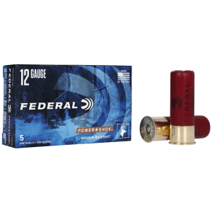 Federal PowerShok 12 Gauge Ammo 2.75" 00 Buck 5 Rounds
