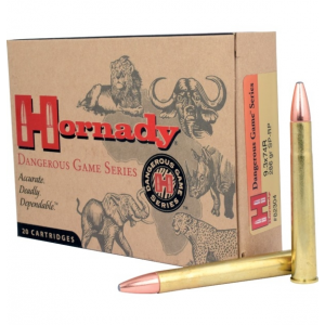Hornady Dangerous Game 9.3x74R Ammo 286gr InterLock SP-RP 20 Rounds