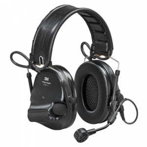 Peltor ComTac VI Defender Electronic Hearing Protection with Boom Mic - BLK