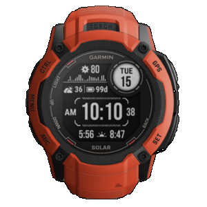 Garmin Instinct 2X Solar Smartwatch 50mm - Flame Red