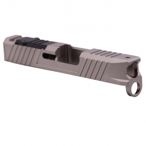 True Precision Duty Series RMRcc Optic Ready Stripped Slide for Glock 43 / 43X Pistols - Silver
