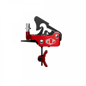 Elftmann Tactical Apex FA Adjustable AR-15 / AR-10 Large Pin Curved Trigger - Red