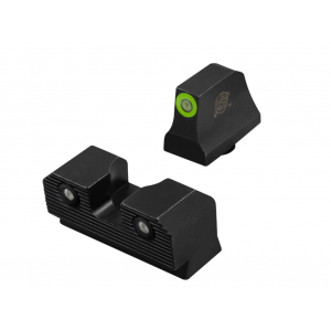 XS Sight Systems R3D 2.0 Suppressor Height Tritium Night Sights for Glock 20, 21, 29, 30 Pistols - Green