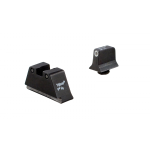 Trijicon Tritium Suppressor Height Sights Glock 20 / 21 / 41 Black Rear Green Tritium