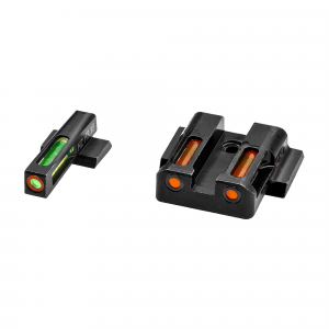 Hi Viz Litewave H3 Tritium / Litepipe Night Sight Set for Smith & Wesson M&P Pistols - Green White Orange