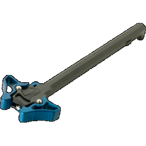 Timber Creek Outdoors Enforcer Ambidextrous Small Charging Handle - Blue Anodized